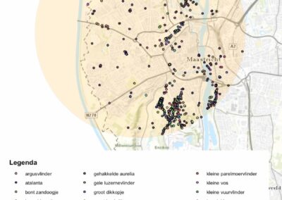 Kaarten voorkomende soorten Maastricht